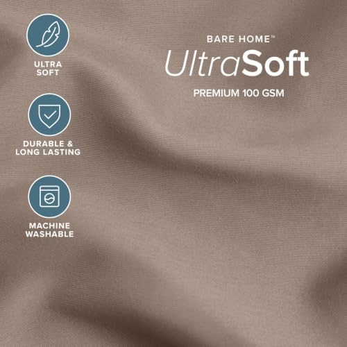 Bare Home Comforter Set - 1800 Ultra Soft (Cal King, Taupe)