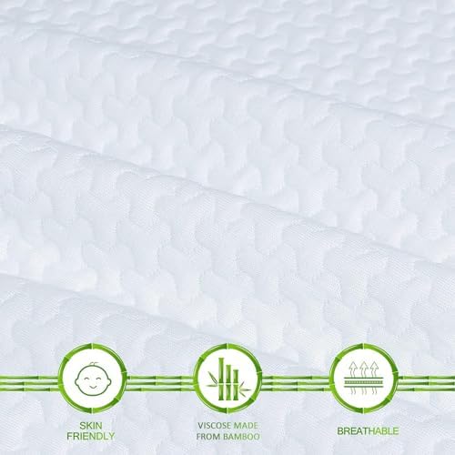 Mattress Topper Cover Twin Size (Only Cover) 3 Inch Mattress Protector