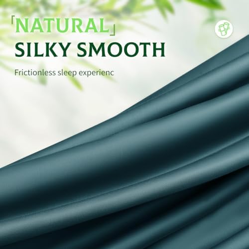 SONORO KATE 100% Viscose Derived from Bamboo_Sheets, Extra Deep Pocket,4PC