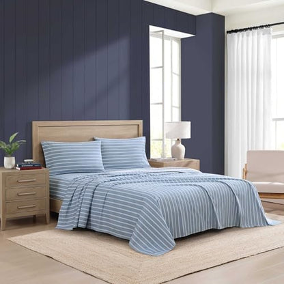 Tommy Hilfiger - Twin Size Sheet Set with Fitted Sheet & Pillowcase