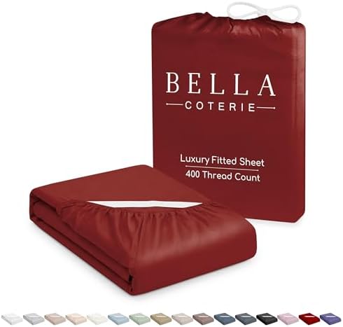 Bella Coterie | Luxury Bamboo Viscose Cal King Size Fitted Sheet Only