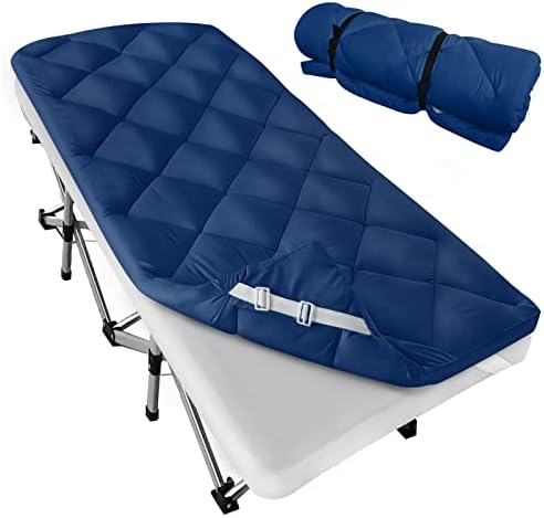 Cot Mattress Pad 30" X 75" Quilted Cot Pads for Camping