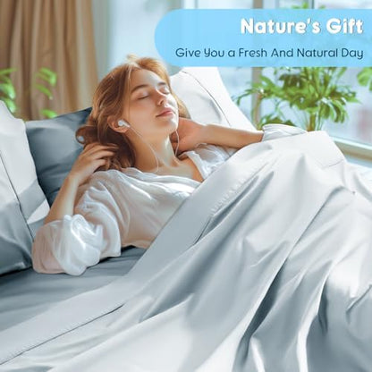 SONORO KATE 1000 Series 100% Egyptian Cotton Queen Sheet Set,4 Pieces