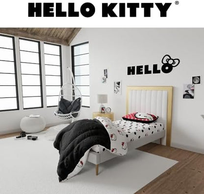 Hello Kitty Bedding Super Soft Cozy Microfiber Reversible Comforter, Twin, (Officially Licensed Product) By Franco Collectibles