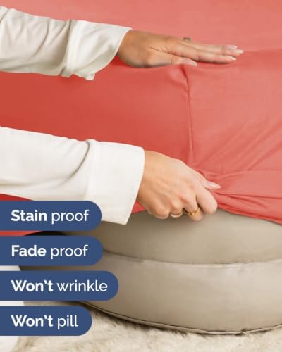 CGK Linens 2 Pack Extra Deep Queen Fitted Sheets - Coral