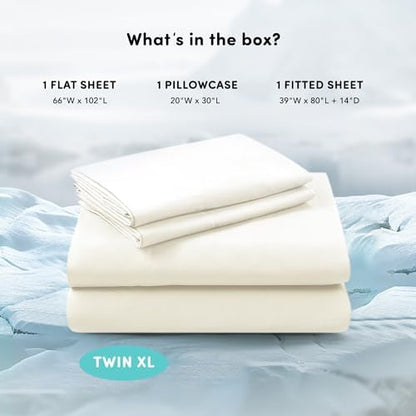 Comfort Spaces Coolmax Moisture Wicking Cooling Sheet Set, Twin XL 3 Piece