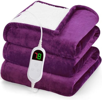 greenoak Heated Blanket Electric Throw Heating 50"X60",Gifts for Women