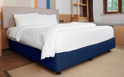 ALYVIA SPRING King Box Spring Cover Jersey Knit Stretchy, Navy