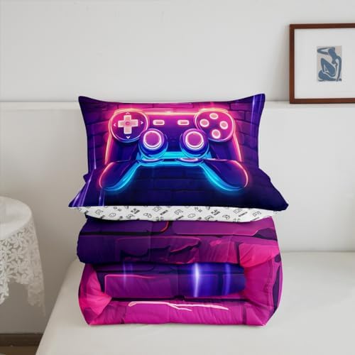 Feelyou Kids Boys Gamer Comforter Set Full Size