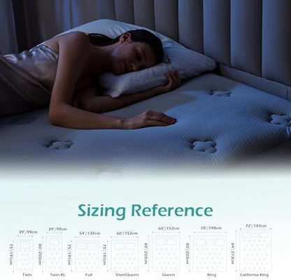 Hansleep Queen Mattress Topper Memory Foam Thick Pillow Top Mattress Pad