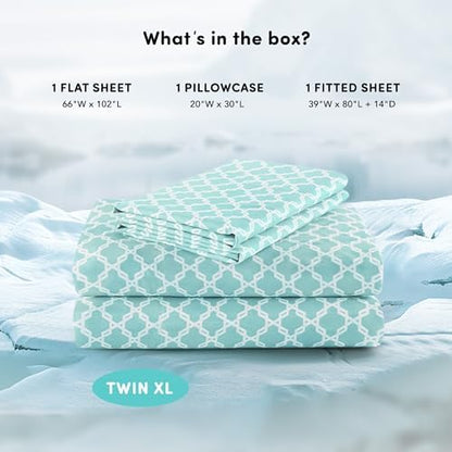 Comfort Spaces Coolmax Moisture Wicking Cooling Sheet Set, Twin XL 3 Piece