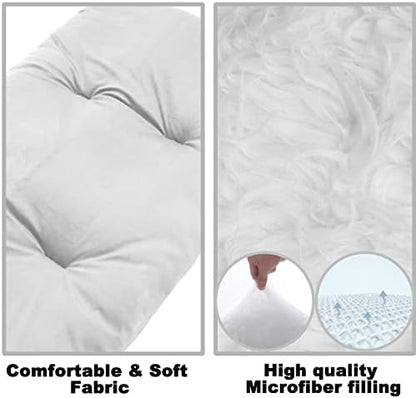 Thick Camping Sleeping Pad, Soft Comfortable Microfiber Camping Cot Pads for Adults, Lightweight Foldable Sleeping mats for Traveling Hiking Backpacking Traveling