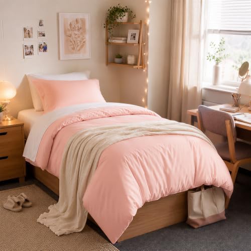 weigelia Pink Twin Comforter Set with Sheets - 5 Pieces Bed in a Bag Twin