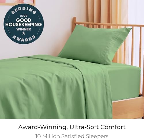 Mellanni Iconic 3-Piece, Ultra Soft Sheet Set (Twin, Pistachio)