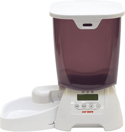 Cat Mate C3000 Automatic Dry Food Pet Feeder with Digital Timer, 3 Meals