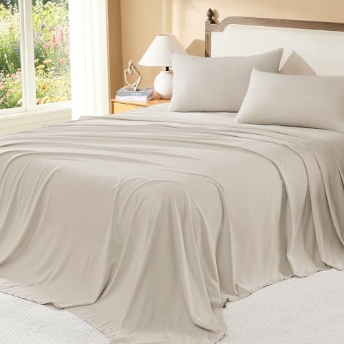 Litanika Oatmeal Twin/Twin XL Comforter Set - 5 Pieces Boho Bed in a Bag