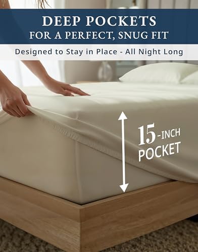 LANE LINEN Twinxl Sheets Set 1000 Thread Count 100% Egyptian Cotton - Linen