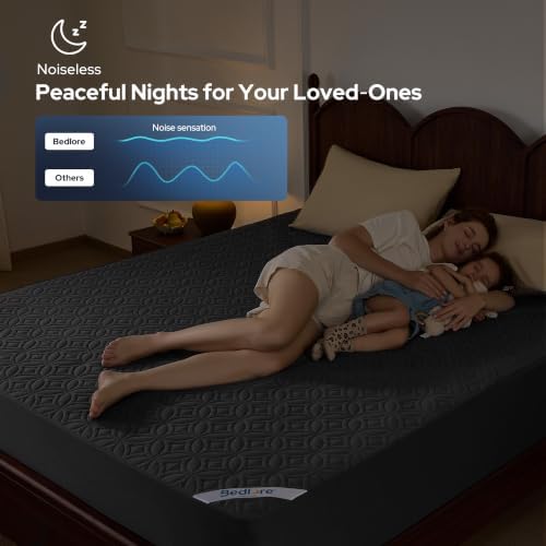 BEDLORE Waterproof Mattress Protector, California King Size Mattress Pad