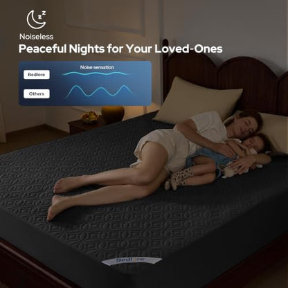 BEDLORE Waterproof Mattress Protector, California King Size Mattress Pad