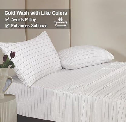 RUVANTI Flannel Sheets Full Size, Running Dots
