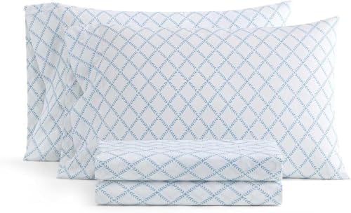 Martha Stewart - Queen Size Sheet Set with Fitted Sheet & Pillowcases