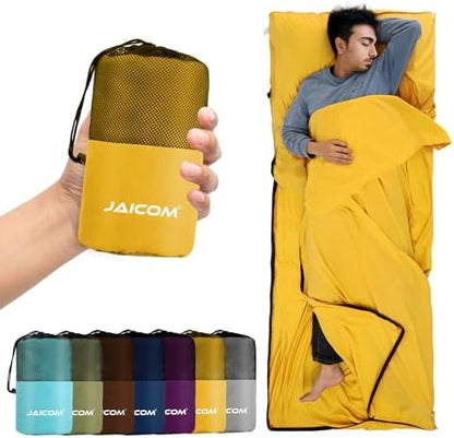 JAICOM Sleeping Bag Liner, Travel Sheets Ultralight Summer Sleeping Bag