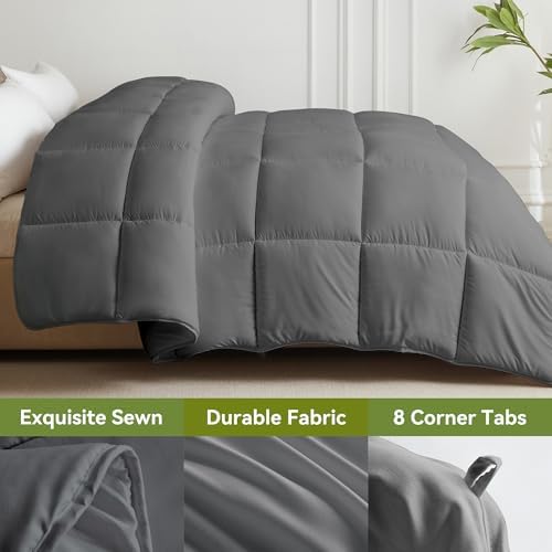L LOVSOUL King Comforter Down Alternative Duvet Insert,106x90IN