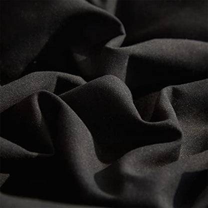 Wellboo Black Comforter Sets Twin Size Solid Black Bedding All Seasons Bed