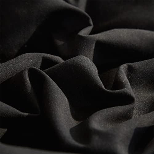 Wellboo Black Comforter Sets King Size Solid Black Bedding All Seasons Bed