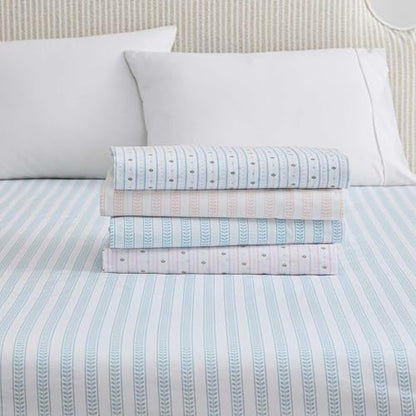Martha Stewart - King Size Sheet Set with Fitted Sheet & Pillowcases