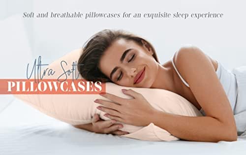 Elegant Comfort 4-PACK Solid Pillowcases 1500 Premium Hotel Quality Microfiber - Smooth Weave, Wrinkle and Stain Resistant, Easy Slip-On, 4-Piece Set, King Pillowcase, Silver