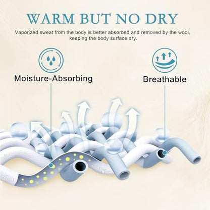 YOUR MOON Summer Lightweight Wool Comforter - Breathable & Thin Duvet Insert for Hot Sleepers, 100% Australian Lamb Wool Filling 100gsm with Pure Cotton Shell-Queen Size (White)