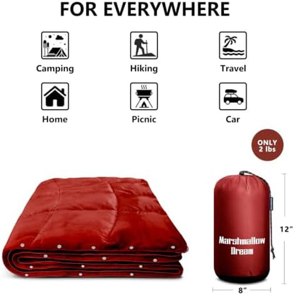 Camping Blanket Puffy Camp Blanket Large Outdoor Blanket