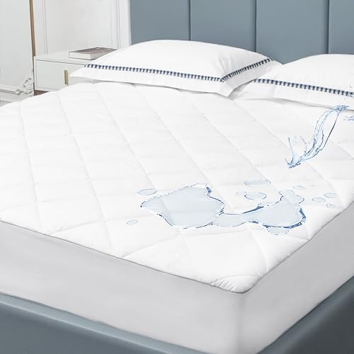 Sunflower Short Queen Mattress Pad Waterproof, Cotton Mattress Protector