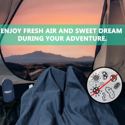 Frelaxy Sleeping Bag Liner, XL Travel Sheet for Camping, Hotels and Hostels