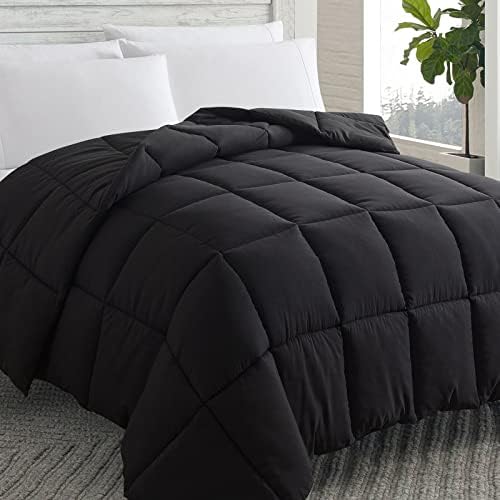 Down Alternative Comforter Black Twin Size - All Season Duvet Insert