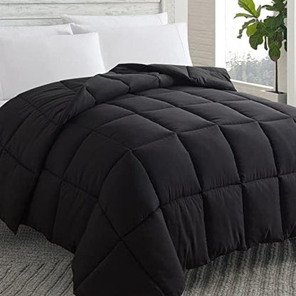 Down Alternative Comforter Black Twin Size - All Season Duvet Insert