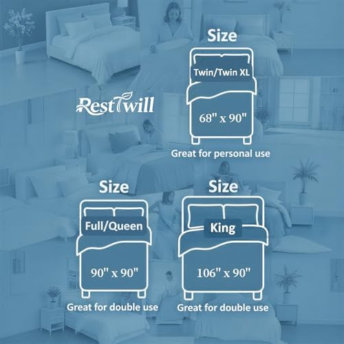 Dual-Sided Cooling Comforter, Blue/White (Gray, Twin)
