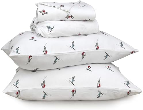 RUVANTI Flannel Sheets King Size, Flurry Friends