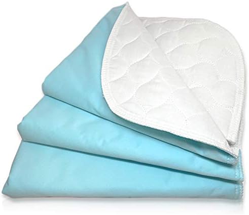 RMS Ultra Soft 4-Layer Washable Incontinence Bed Pad, 18"x24" (3 Pack)