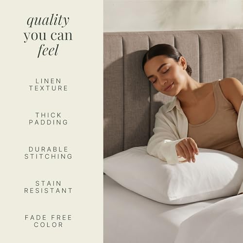 Nestl Upholstered Queen Headboard - Easy Assemble Channel Stitched Headboard Queen Size - Wall Mounted Headboards with 3D Soundproof Wall Panels Peel & Stick Floating Headboards, Mocha