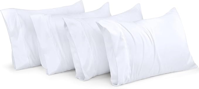 Utopia Bedding King Pillow Cases - 80 Pack - Envelope Closure - Soft Brushed Microfiber Fabric - Pillow Covers 20 X 40 Inches (King, White)