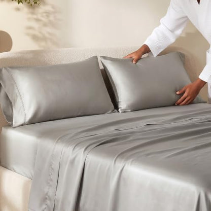 EverGrace Tencel™ Sheet Set, Breathable & Cooling, Cal.King, Fog Gray
