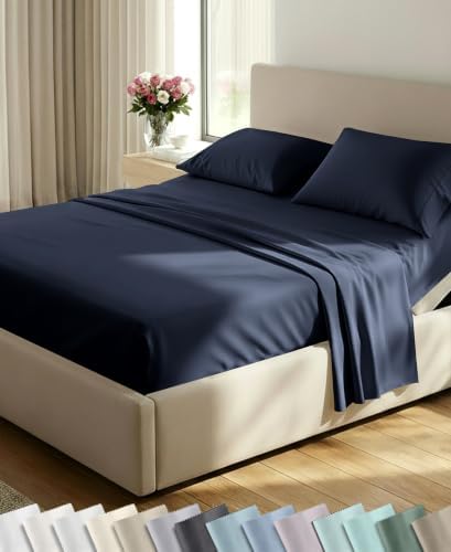 California Design Den 600 Thread Count Split King Sheets, 5 Pcs Set