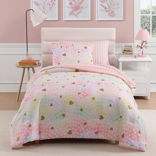 Twin Comforter Set with Sheets for Girls-5 Pieces Twin Bedding Sets