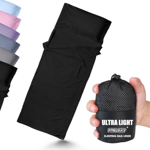 Frelaxy Ultralight Sleeping Bag Liner, Compact Travel Sheet, 3 Sizes