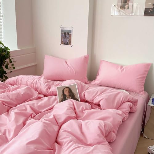 Queen Size Comforter Set 3 Piece, Pink, 90x90 inch