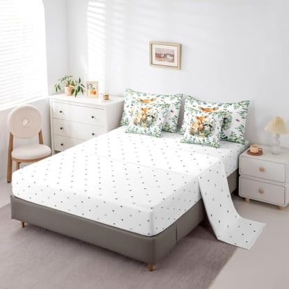 Erosebridal Cartoon Animals 7 Pieces Bedding Set Queen Size