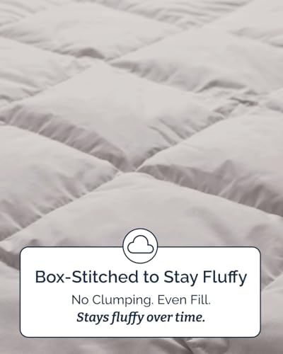 Twin XL Comforter Set - Light Grey All Season Bedding - 2 Piece Bed Set