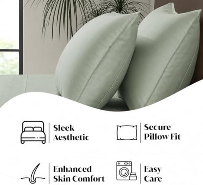 |Twin XL Size Sheet Set | Organically Grown | Ultra Soft & Cooling |100% Viscose | 15" Deep Pocket [Willow]